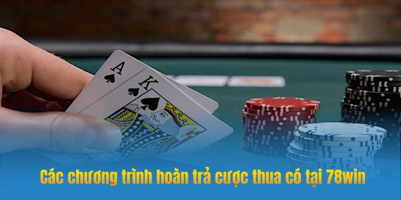 Các chương trình hoàn trả cược thua có tại 78win